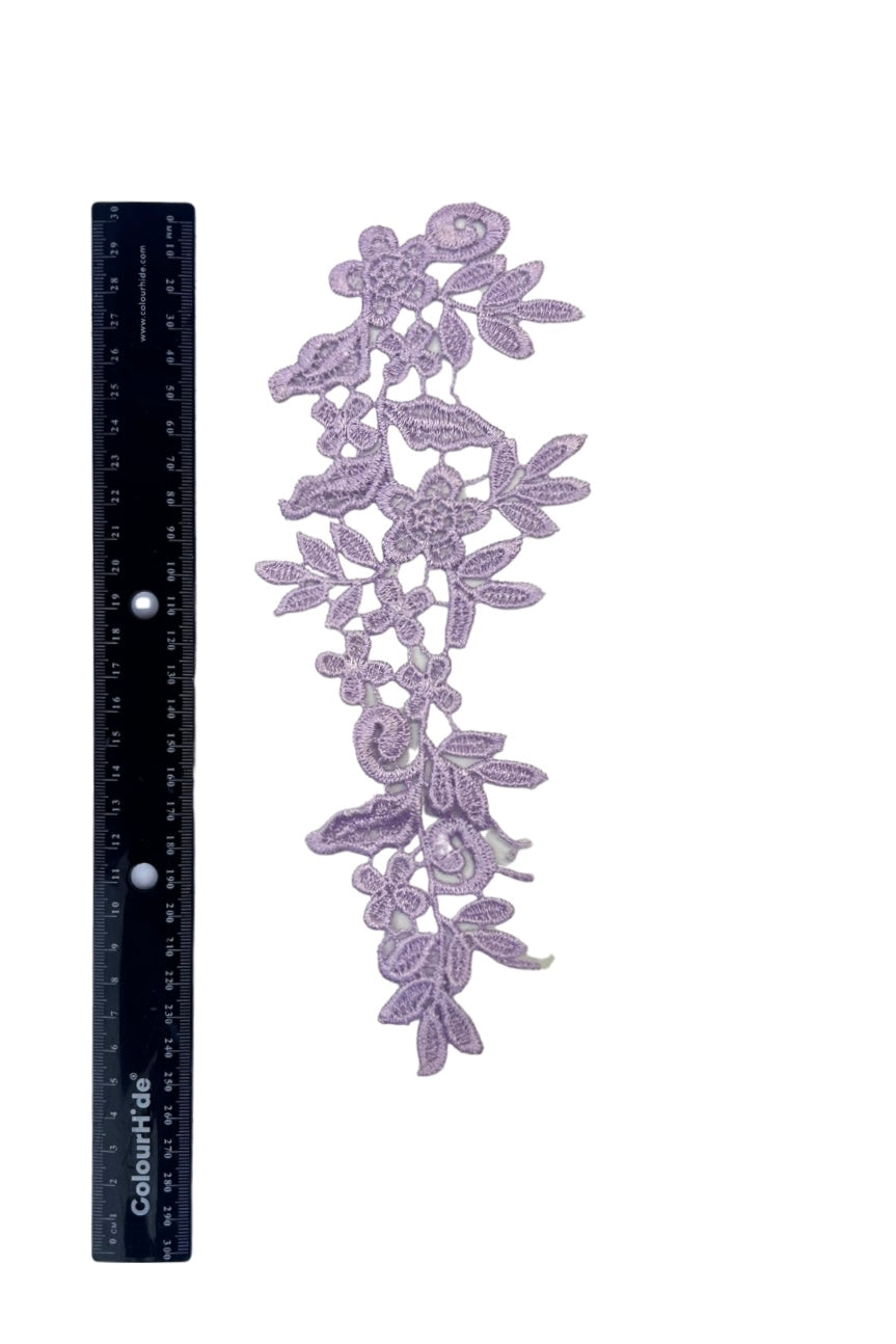 Guipure Motif- Light Purple