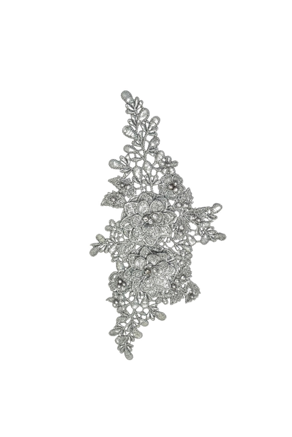 3D Pearl Bling Flower Motif