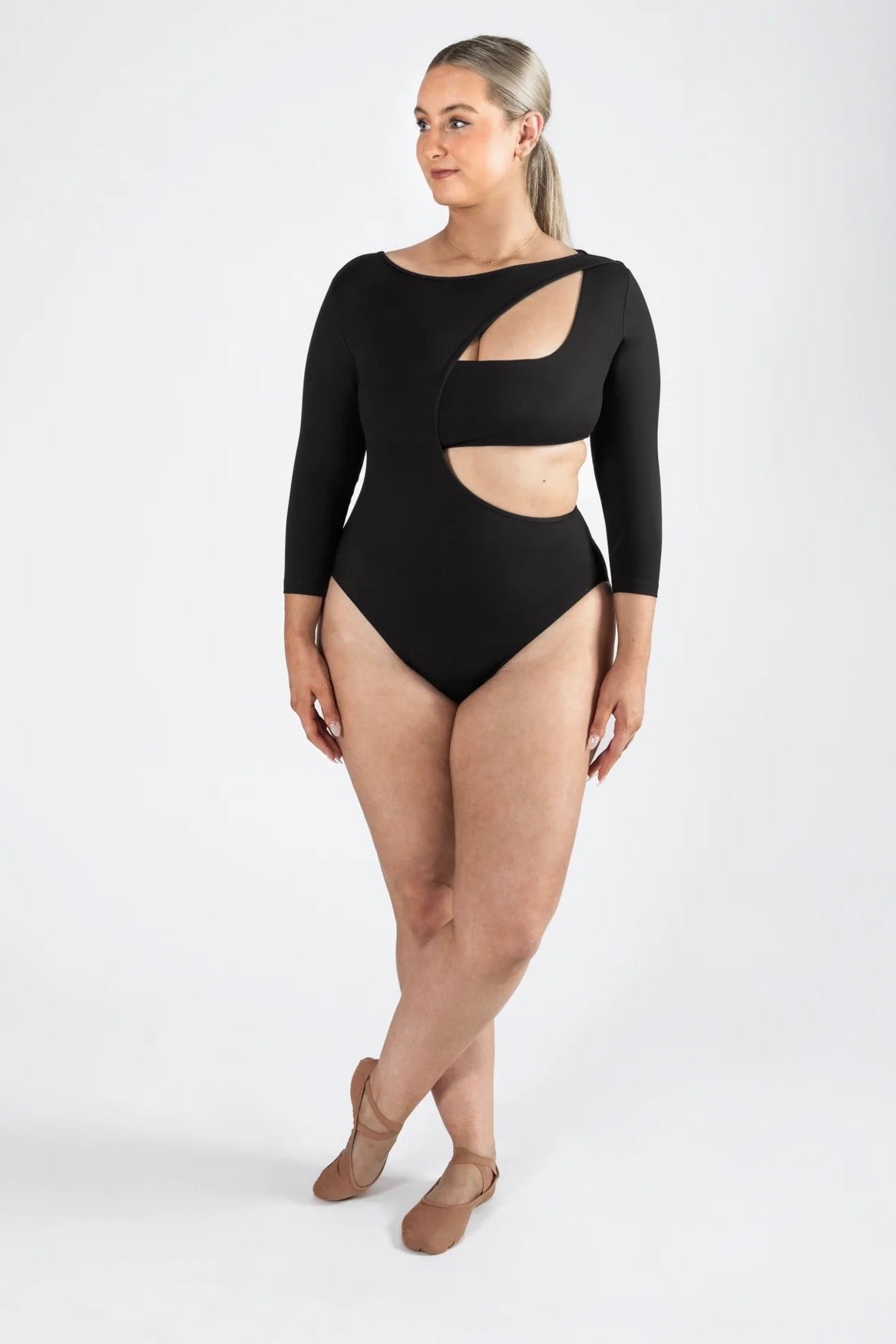Xenia 3/4 Sleeve Leotard- Energetiks