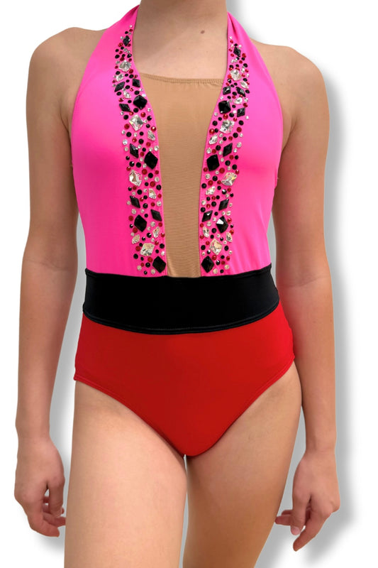 Ladies X-Small- Red & Pink