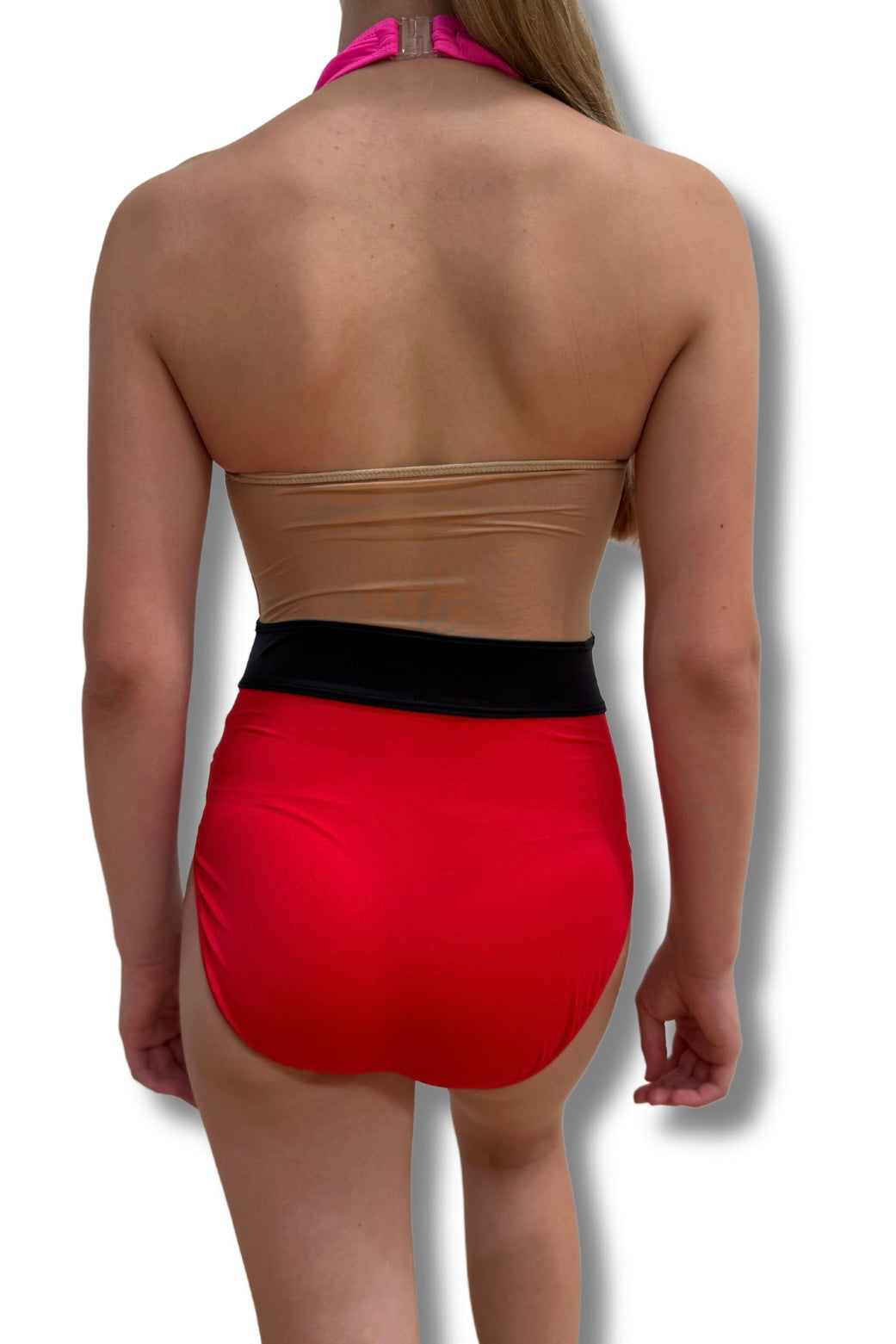Ladies X-Small Red & Pink