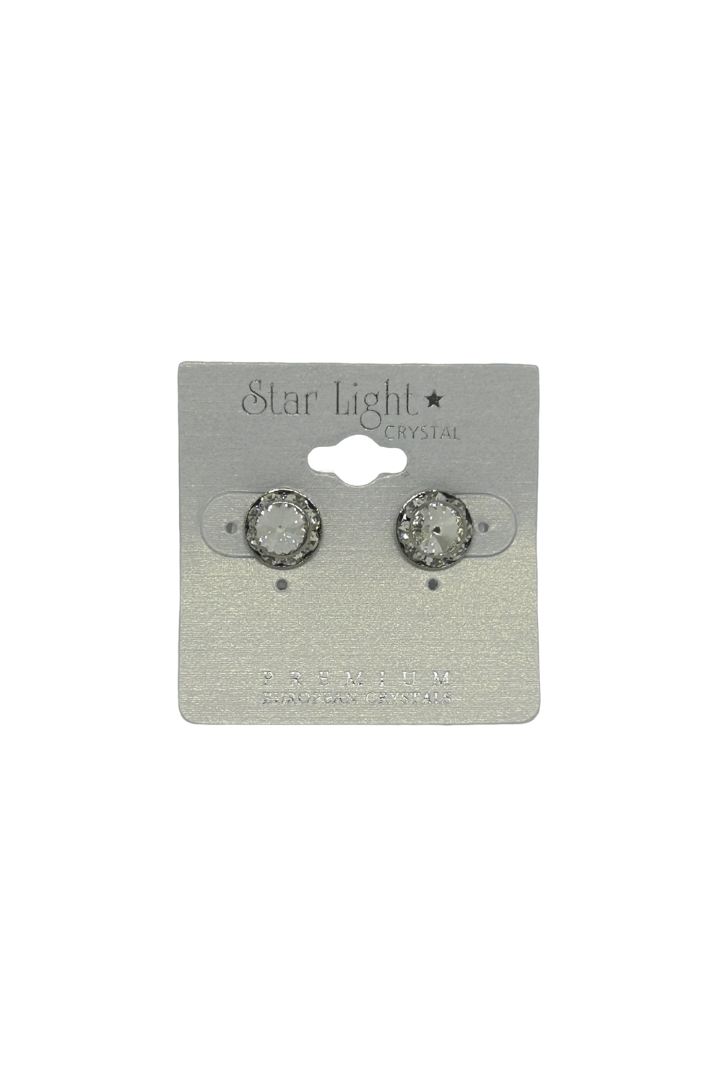 Crystal and Crystal AB Stud Earrings