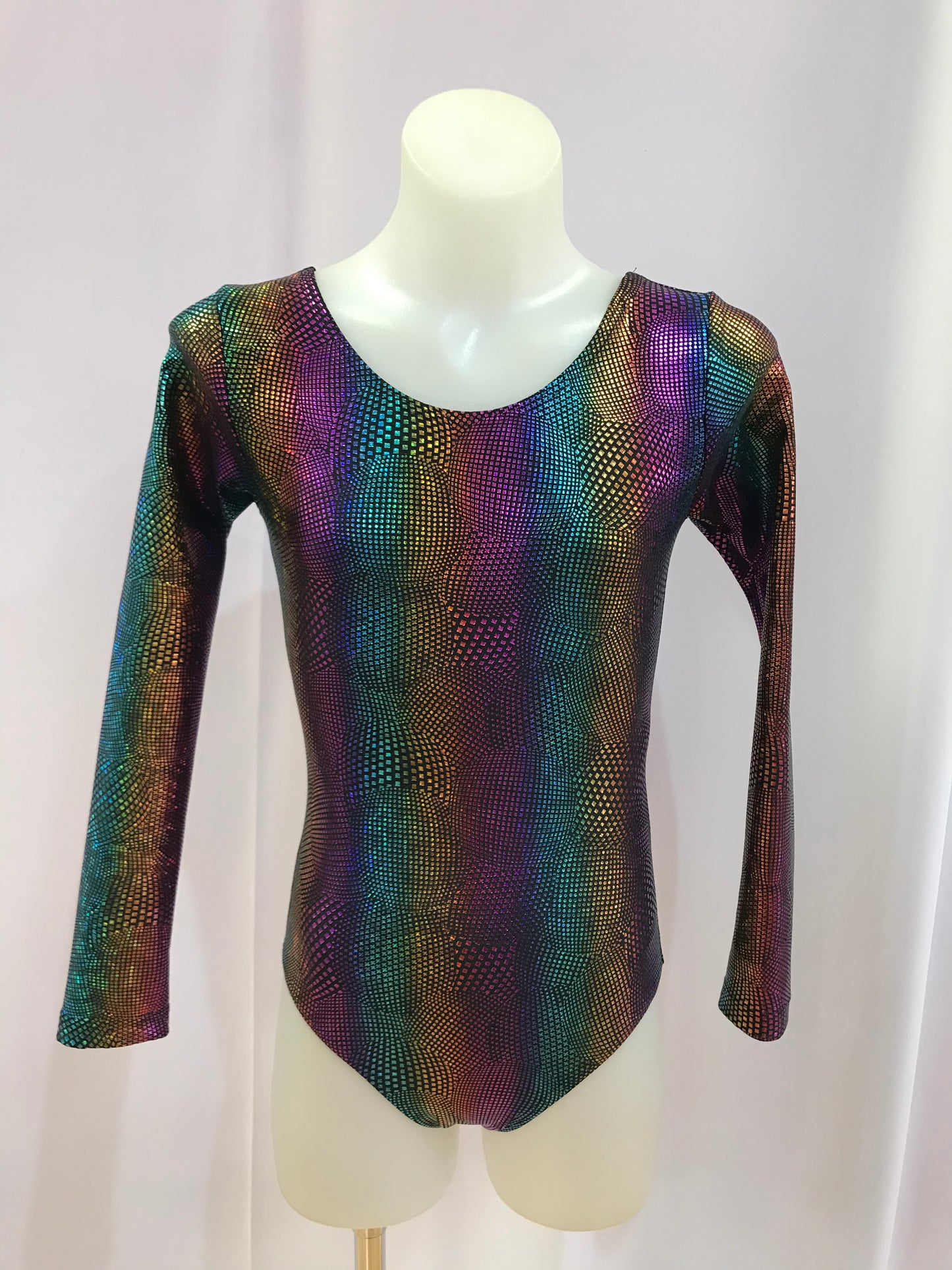 Long Sleeve Basic Gym Leotard - Midnight Jazz