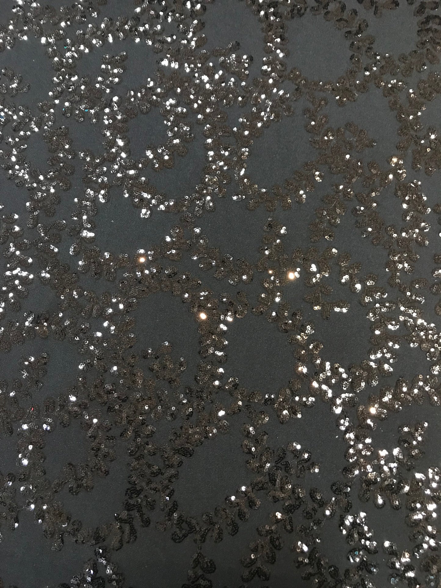 Sequin Floral Stretch Mesh