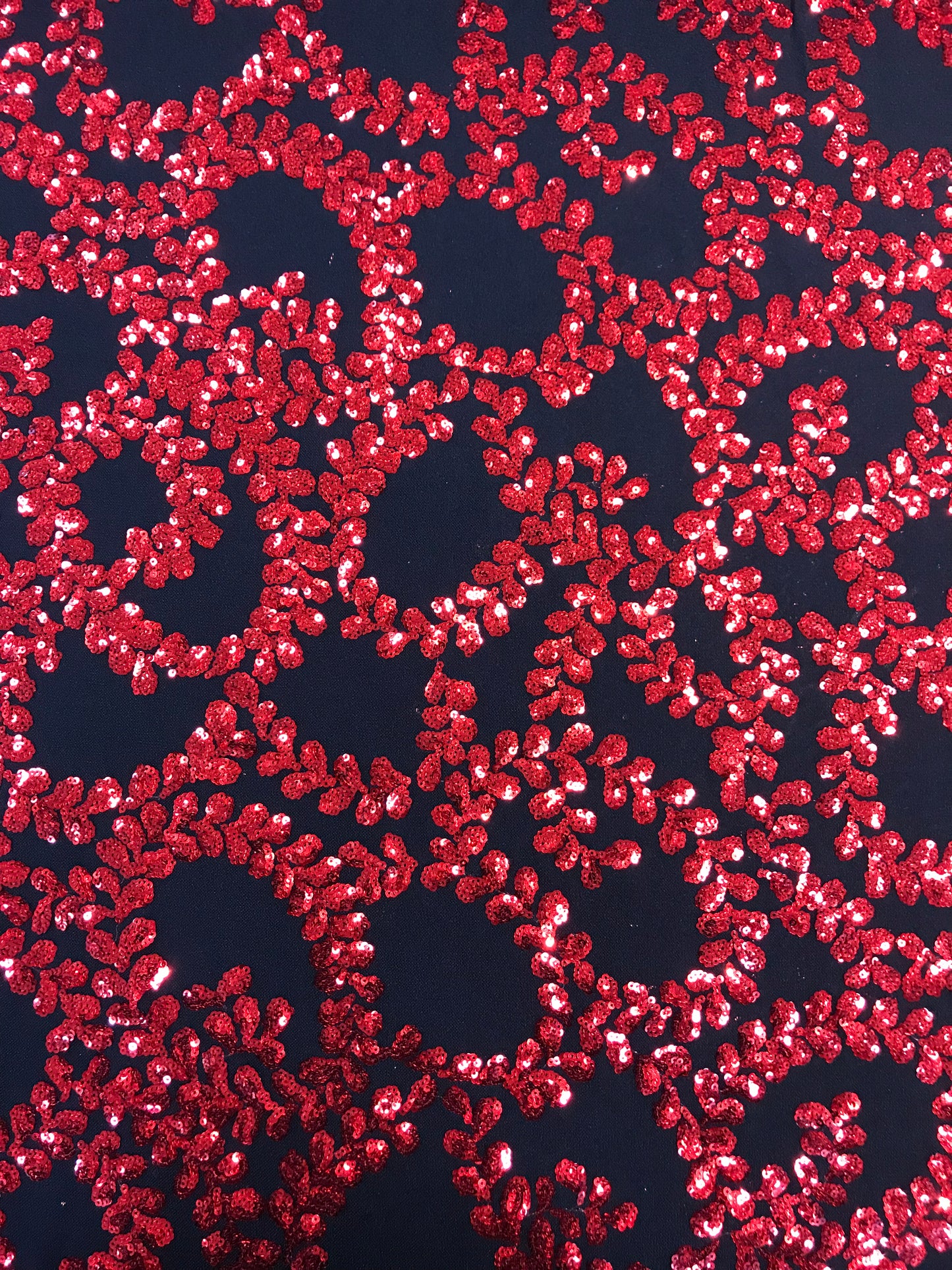 Sequin Floral Stretch Mesh