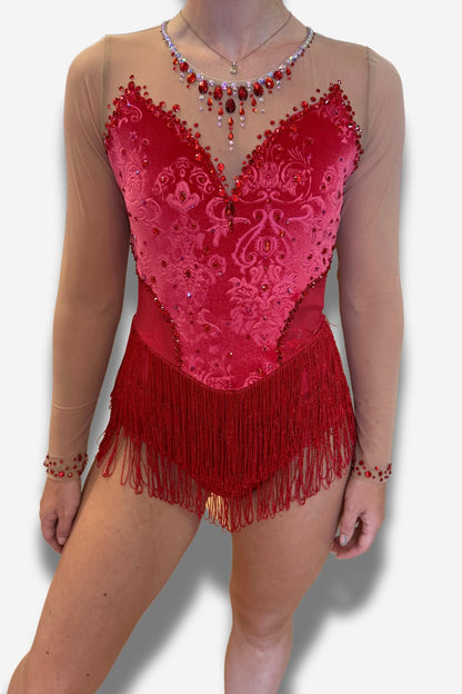 Ladies LS Red Broadway