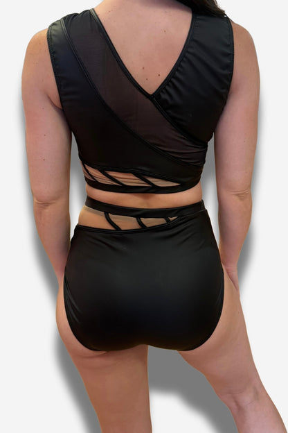 Ladies X-Small- Leather look set