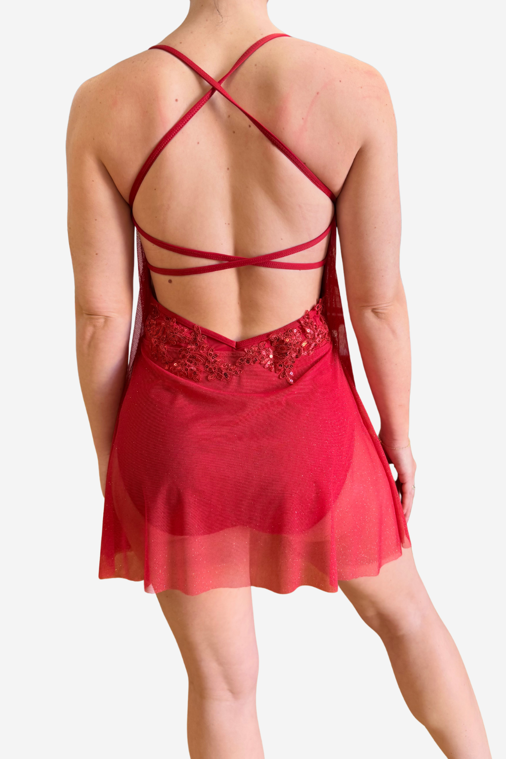 Red Lyrical + Headpeice- Ladies Medium