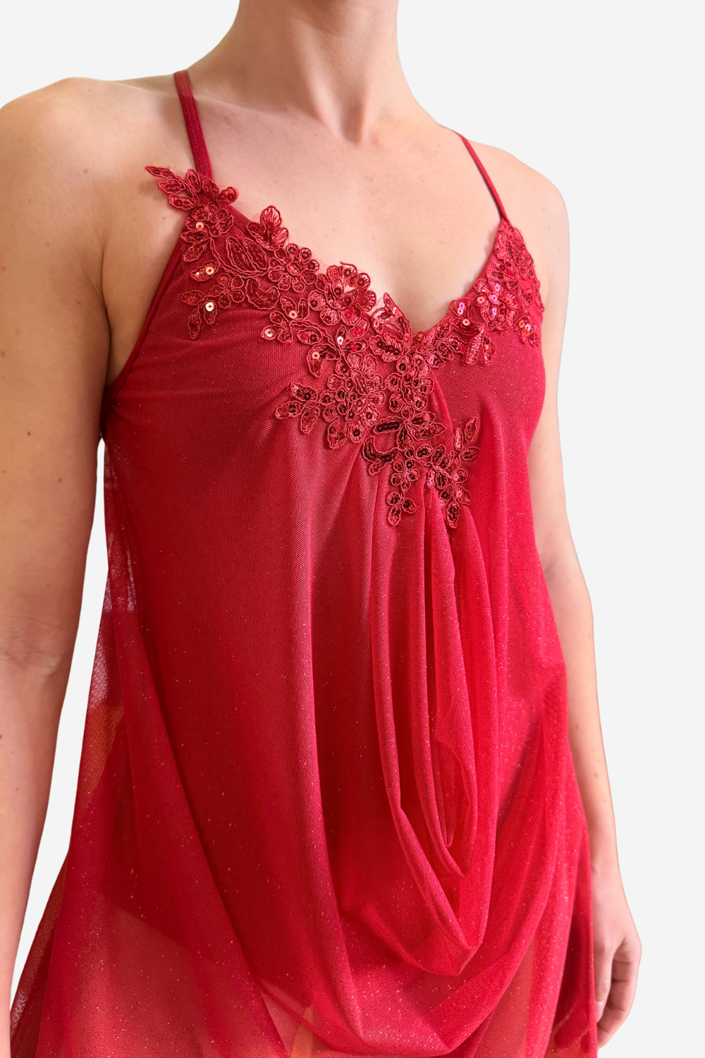 Red Lyrical + Headpeice- Ladies Medium