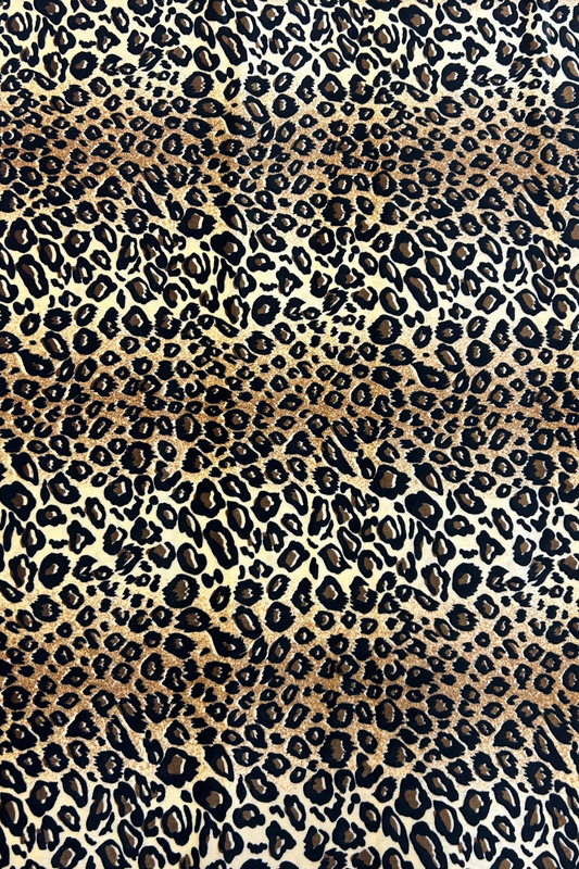Leopard Velvet Fabric