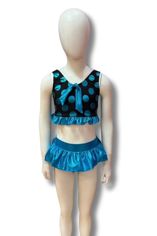 Crop set with frill