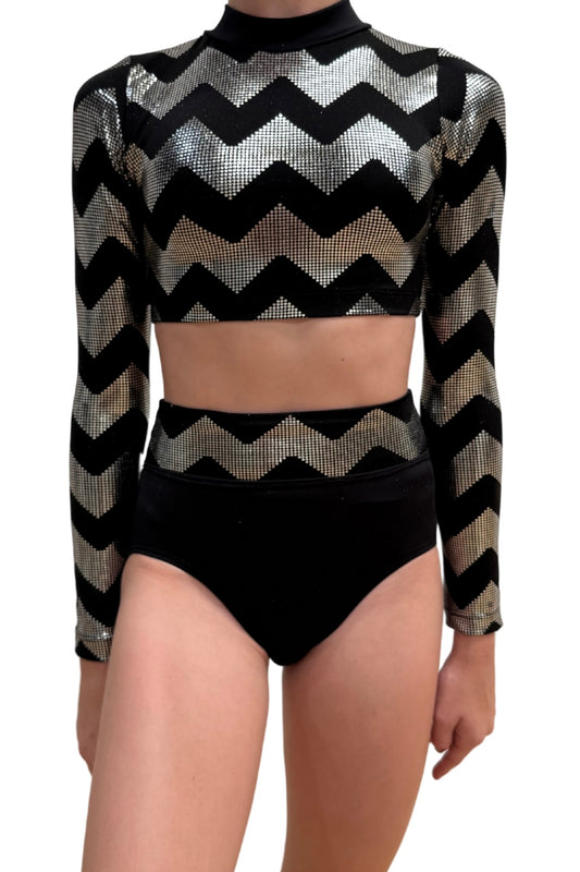Two Piece Zig Zag Set