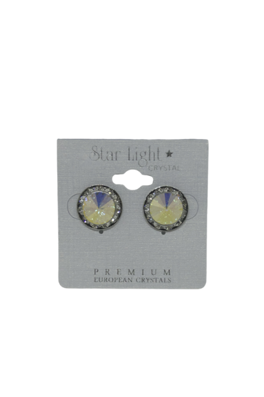 Crystal and Crystal AB Stud Earrings