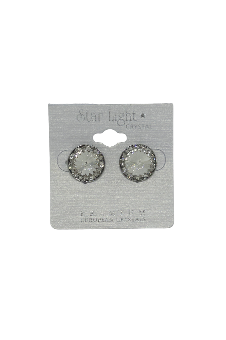 Crystal and Crystal AB Stud Earrings