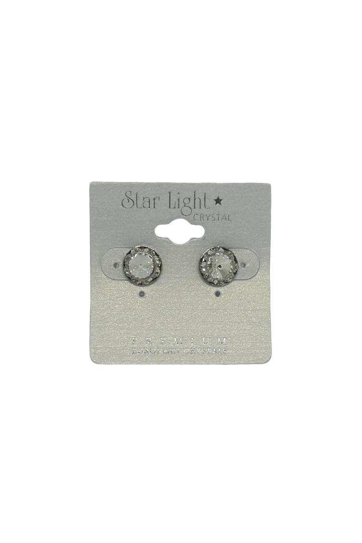 Crystal and Crystal AB Clip-on Earrings